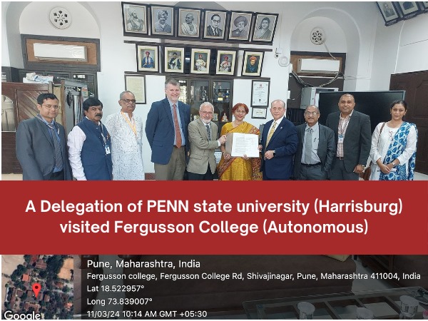 A Delegation of PENN State University Visited Fergusson College (Autonomous)
