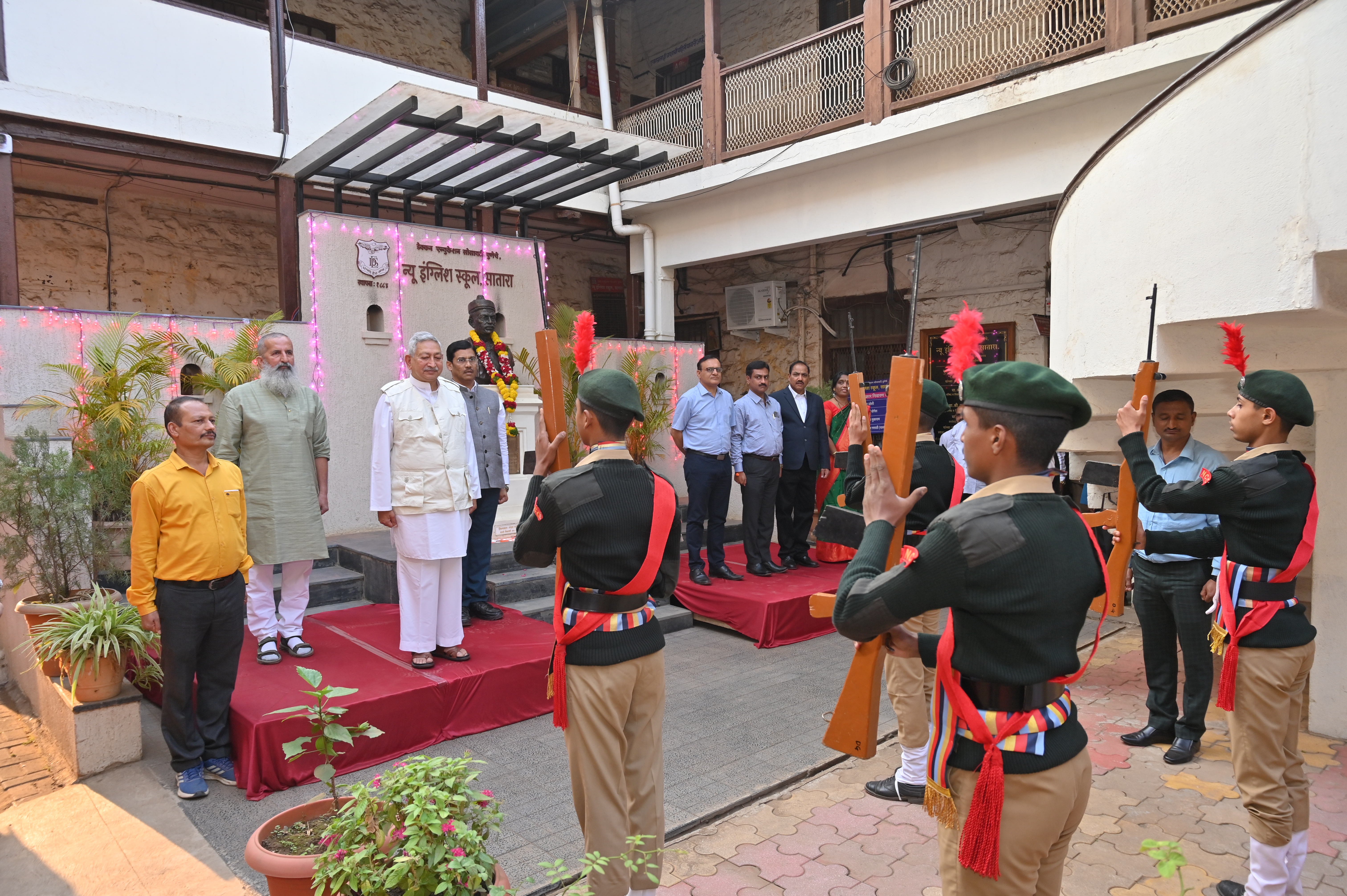 Release of “Dnyanashilpa” at D.E.S's New English School, Satara