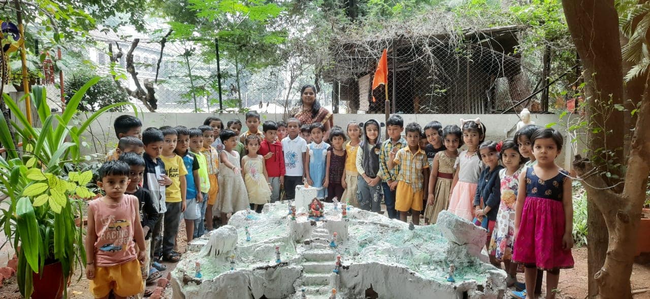Diwali celebration : Showed the fort to the children